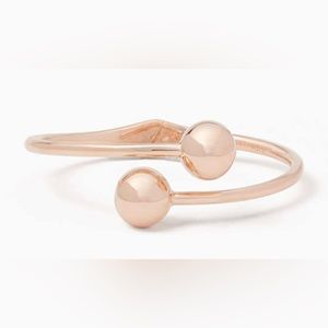 NWT ♠️kate spade♠️ Bauble Open Hinged *GOLDEN GIRL* Cuff … *ROSE GOLD*